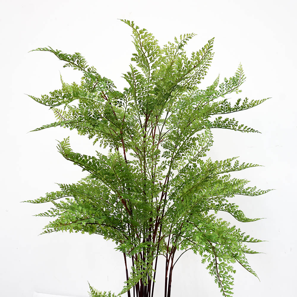 artificial fern foliage close up