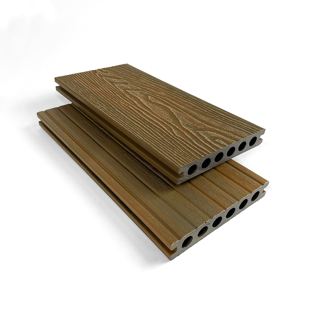 capped teak composite decking