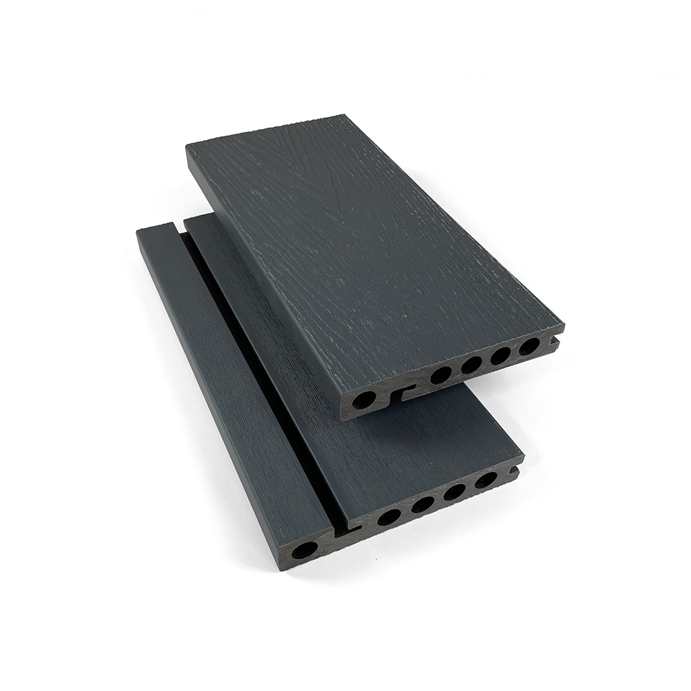 slate grey bullnose capped decking board