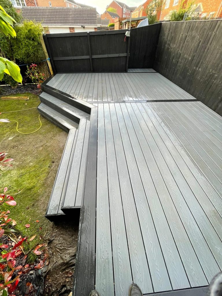 grey composite decking 