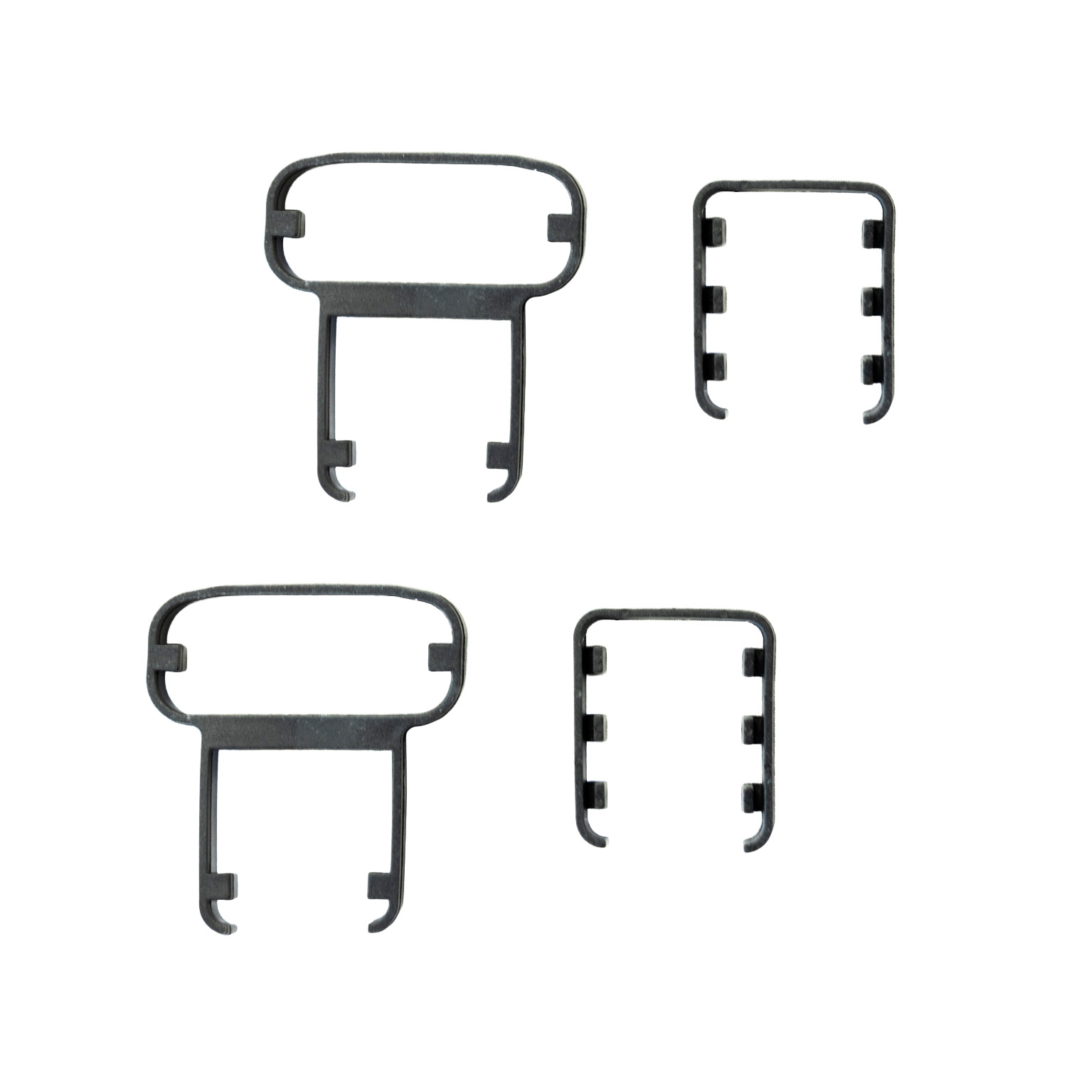 aluminium plastic rail covers set top and bottom