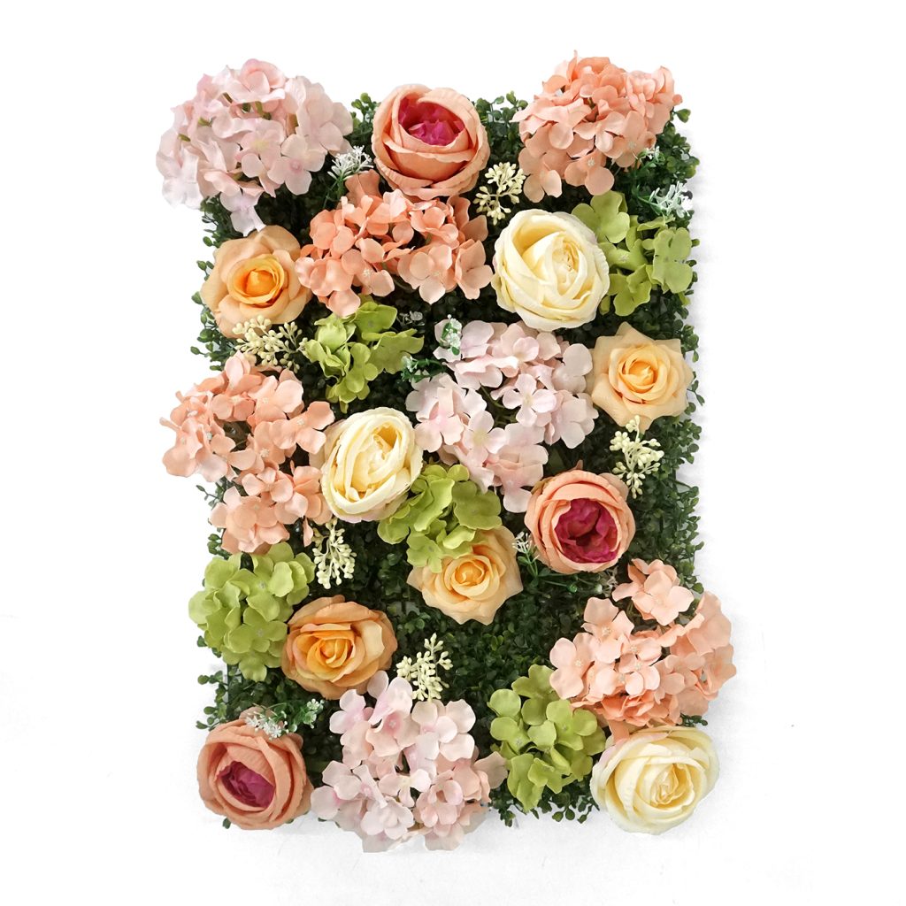 artificial flower tiles create for retail displays