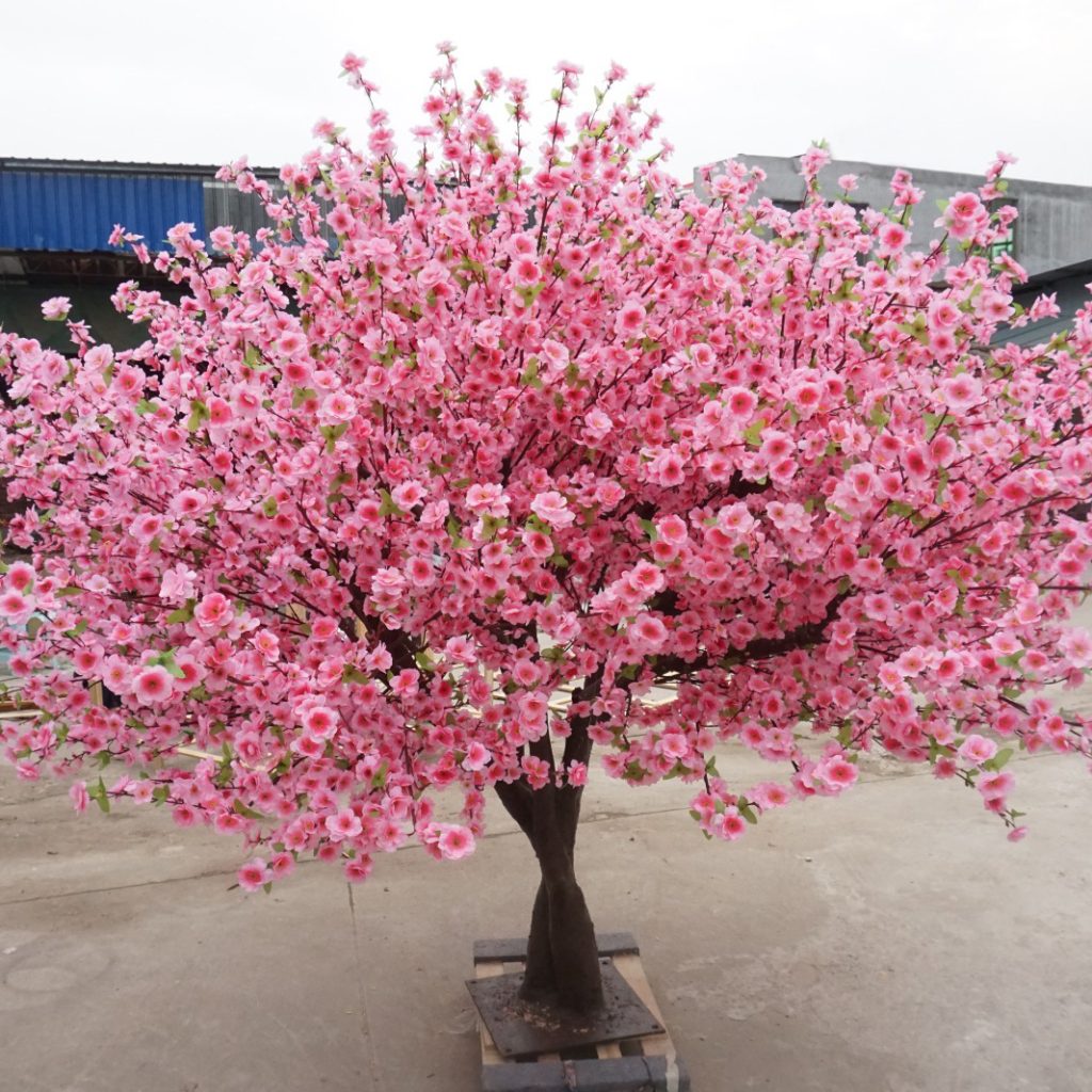 creative venue styling using the artificial blossom trees made to order