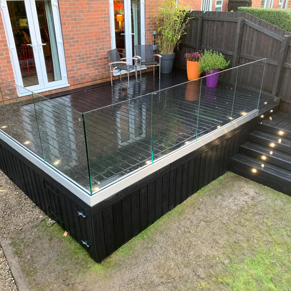 installed onto decking or patios