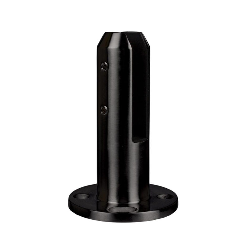 black round circular spigot support for balustrade