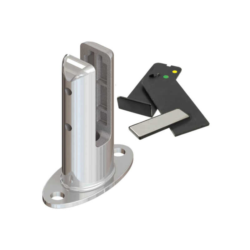 satin finish oval spigot balustrade support