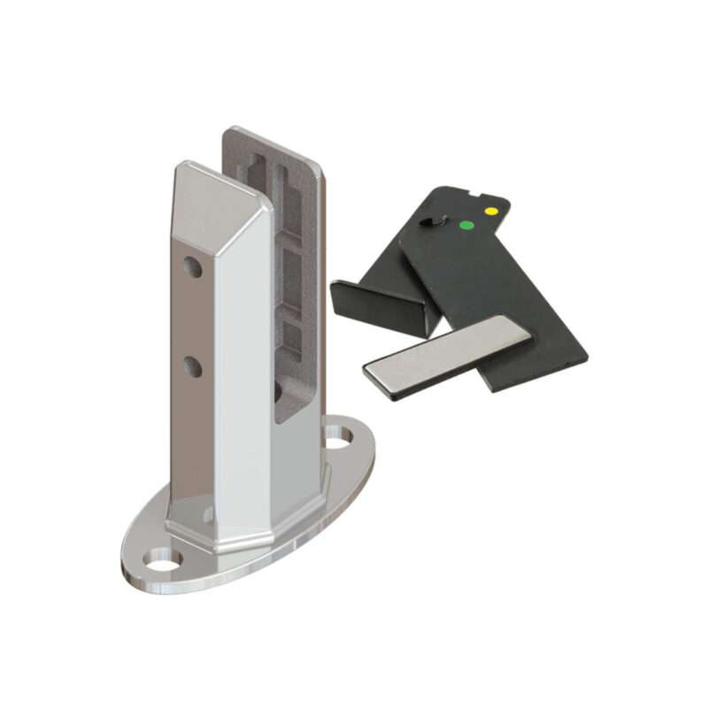 brushed satin square spigot support