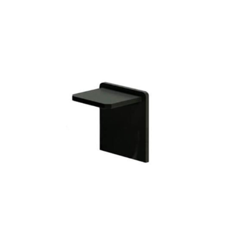black end cap for rectangular handrail
