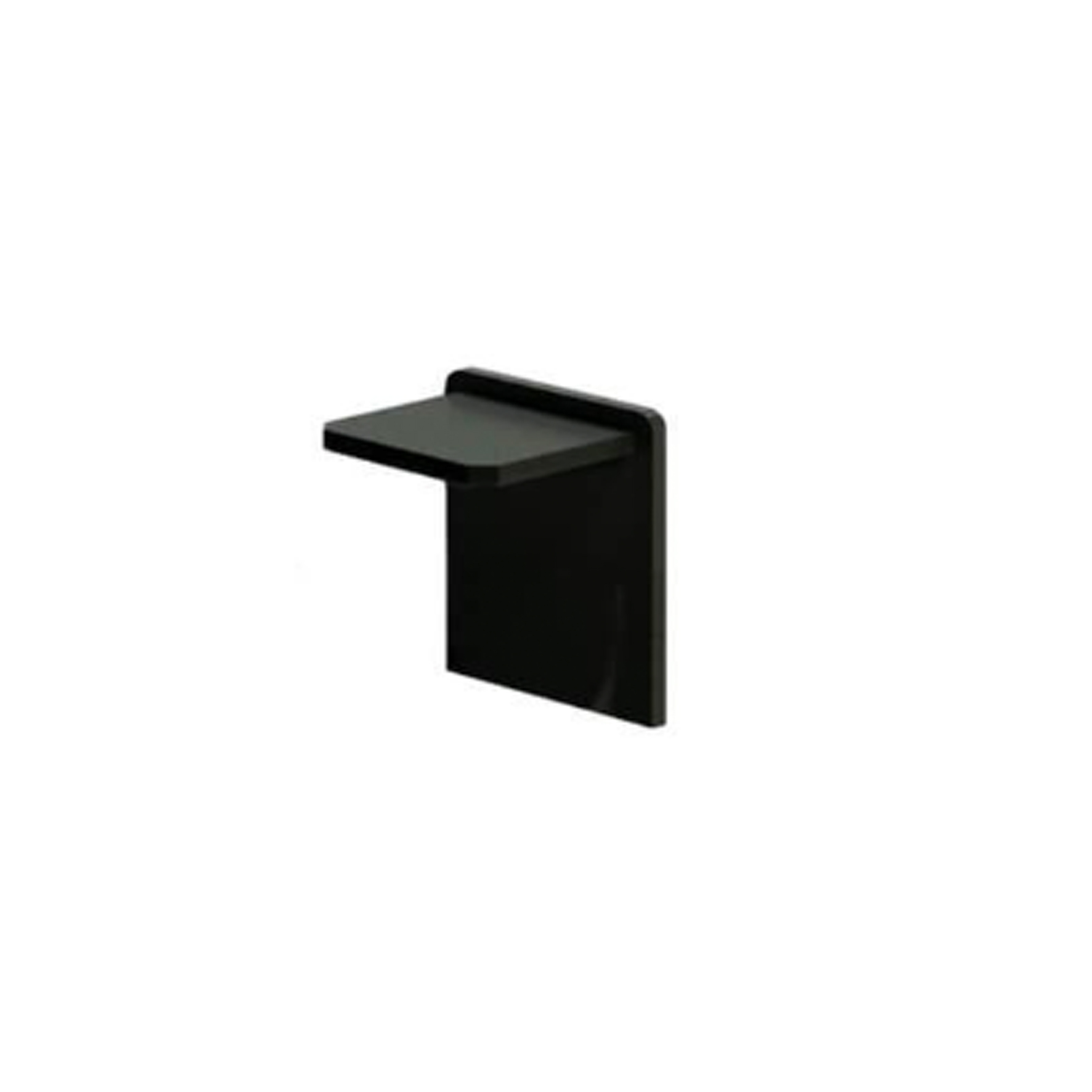 black end cap for rectangular handrail